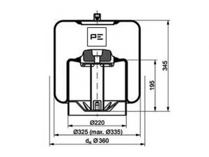 PE Automotive 084.115-75A dėklas, pneumatinė pakaba
942 320 36 21