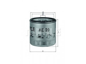 KNECHT KC 20 kuro filtras 
 Techninės priežiūros dalys -> Papildomas remontas
2175045, 0170154609, 1161341, 1174424