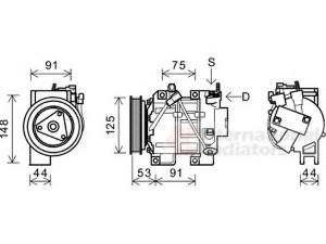 VAN WEZEL 1300K335 kompresorius, oro kondicionierius 
 Oro kondicionavimas -> Kompresorius/dalys
92600-JG300, 92600JG300
