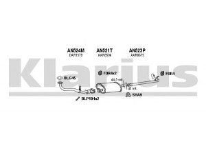 KLARIUS 160373U išmetimo sistema 
 Išmetimo sistema -> Išmetimo sistema, visa