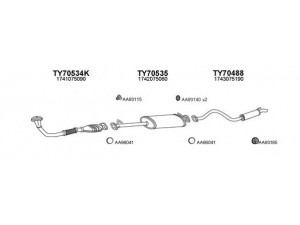 VENEPORTE 700094 išmetimo sistema