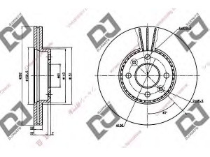DJ PARTS BD1193 stabdžių diskas 
 Dviratė transporto priemonės -> Stabdžių sistema -> Stabdžių diskai / priedai
7700204300, 7700802232, 7701204300
