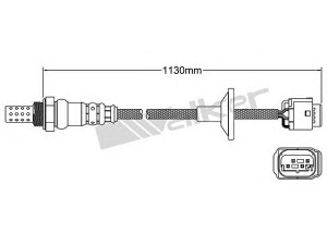 WALKER PRODUCTS 250-24565 lambda jutiklis 
 Išmetimo sistema -> Jutiklis/zondas
MHK 101201, MHK 101201