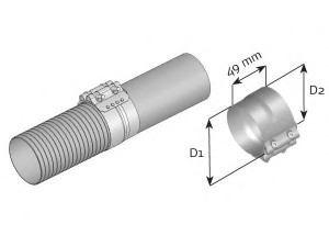DINEX 99317 spaustukas, išmetimo sistema