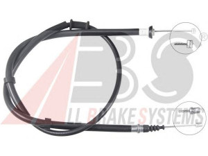 A.B.S. K19805 trosas, stovėjimo stabdys 
 Stabdžių sistema -> Valdymo svirtys/trosai
51900394