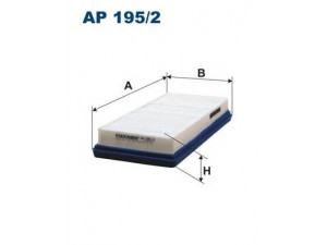 FILTRON AP195/2 oro filtras 
 Techninės priežiūros dalys -> Techninės priežiūros intervalai
0010940301, 0010940301
