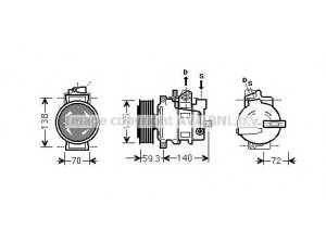 AVA QUALITY COOLING AIAK313 kompresorius, oro kondicionierius 
 Oro kondicionavimas -> Kompresorius/dalys
4F0260805D, 4F0260805R