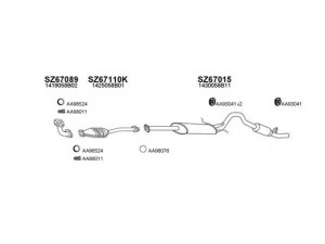 VENEPORTE 670056 išmetimo sistema 
 Išmetimo sistema -> Išmetimo sistema, visa