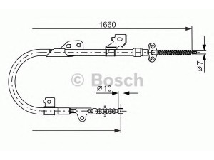 BOSCH 1 987 477 537 trosas, stovėjimo stabdys 
 Stabdžių sistema -> Valdymo svirtys/trosai
36531 0M010, 36531 1N900