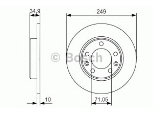 BOSCH 0 986 479 C23 stabdžių diskas 
 Stabdžių sistema -> Diskinis stabdys -> Stabdžių diskas
16 107 619 80