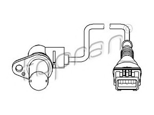 TOPRAN 501 441 RPM jutiklis, variklio valdymas 
 Kibirkšties / kaitinamasis uždegimas -> Impulsų generatorius
1 703 277, 1214 1 703 277