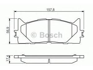 BOSCH 0 986 494 430 stabdžių trinkelių rinkinys, diskinis stabdys 
 Techninės priežiūros dalys -> Papildomas remontas
04465 07010, 04465 33440, 04465 33450