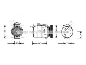 AVA QUALITY COOLING BWK064 kompresorius, oro kondicionierius 
 Oro kondicionavimas -> Kompresorius/dalys
64528385050, 8385050
