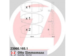 ZIMMERMANN 23966.165.1 stabdžių trinkelių rinkinys, diskinis stabdys 
 Techninės priežiūros dalys -> Papildomas remontas
58101-1HA00, 58101-1HA10, 58101-1HA20