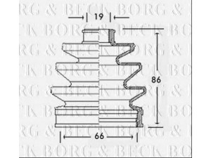 BORG & BECK BCB2303 gofruotoji membrana, kardaninis velenas 
 Ratų pavara -> Gofruotoji membrana