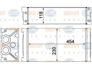 HELLA 8MO 376 949-141 alyvos aušintuvas, variklio alyva
024 21840KZ, 041 47612KZ, 041 48633KZ