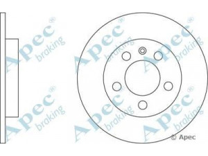 APEC braking DSK2239 stabdžių diskas 
 Dviratė transporto priemonės -> Stabdžių sistema -> Stabdžių diskai / priedai
1J0615601D