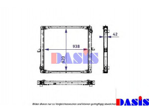 AKS DASIS 260007N radiatorius, variklio aušinimas
81061016480