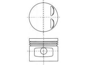 NÜRAL 87-304207-00 stūmoklis 
 Variklis -> Cilindrai/stūmokliai