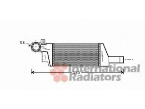 VAN WEZEL 37004404 tarpinis suslėgto oro aušintuvas, kompresorius 
 Variklis -> Oro tiekimas -> Įkrovos agregatas (turbo/superįkrova) -> Tarpinis suslėgto oro aušintuvas
1300410, 1300410-93177425, 93177425