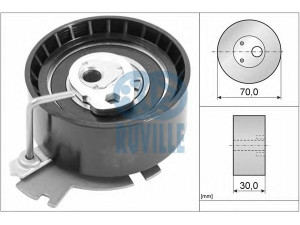 RUVILLE 56638 įtempiklio skriemulys, paskirstymo diržas 
 Techninės priežiūros dalys -> Papildomas remontas
0829.A0, 0829.C8, 96 487 043 80
