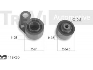 TREVI AUTOMOTIVE KD1439 paskirstymo diržo komplektas 
 Techninės priežiūros dalys -> Papildomas remontas