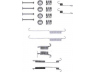 priedų komplektas, stabdžių trinkelės