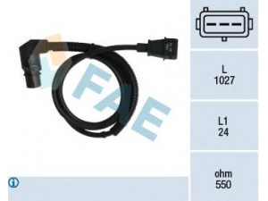 FAE 79044 jutiklis, alkūninio veleno impulsas; RPM jutiklis, variklio valdymas 
 Variklis -> Variklio elektra
1238358, 6238313, 6238376, 6238414