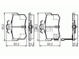 BOSCH 0 986 424 568 stabdžių trinkelių rinkinys, diskinis stabdys 
 Techninės priežiūros dalys -> Papildomas remontas
GBP 90302 AF, GBP 90323, GBP 90323 AF