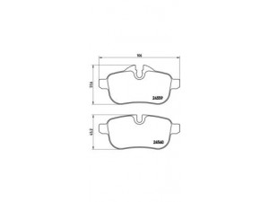 BREMBO P 06 062 stabdžių trinkelių rinkinys, diskinis stabdys 
 Techninės priežiūros dalys -> Papildomas remontas
34216788275