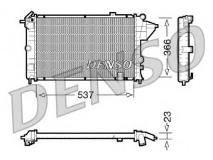 DENSO DRM20023 radiatorius, variklio aušinimas 
 Aušinimo sistema -> Radiatorius/alyvos aušintuvas -> Radiatorius/dalys
1300084, 3096381, 1300084