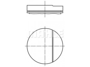 MAHLE ORIGINAL 002 61 00 stūmoklis 
 Variklis -> Cilindrai/stūmokliai
115 030 15 19, 115 030 19 19, 115 030 58 18