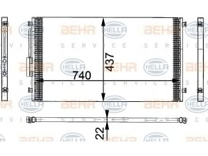 HELLA 8FC 351 301-141 kondensatorius, oro kondicionierius 
 Oro kondicionavimas -> Kondensatorius
4 809 227, 4 809 227 AD, 4 809 267 AC