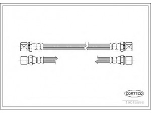 CORTECO 19018696 stabdžių žarnelė 
 Stabdžių sistema -> Stabdžių žarnelės
-, 562321, 90121718, 562321, 90121718