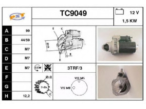 SNRA TC9049 starteris 
 Elektros įranga -> Starterio sistema -> Starteris
