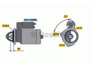 BOSCH 0 001 371 009 starteris 
 Elektros įranga -> Starterio sistema -> Starteris
1386807