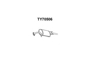 VENEPORTE TY70506 galinis duslintuvas 
 Išmetimo sistema -> Duslintuvas
1743016450, 1743016490, 1743016740