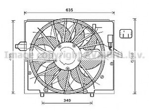 AVA QUALITY COOLING BW7537 ventiliatorius, radiatoriaus 
 Aušinimo sistema -> Oro aušinimas
17427514181, 17427543282