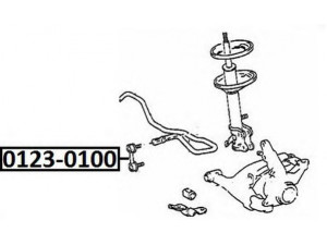 ASVA 0123-0100 šarnyro stabilizatorius 
 Ašies montavimas/vairavimo mechanizmas/ratai -> Stabilizatorius/fiksatoriai -> Savaime išsilyginanti atrama
48820-20021