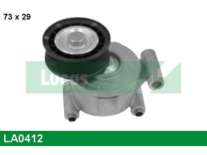 LUCAS ENGINE DRIVE LA0412 įtempiklio svirtis, V formos rumbuotas diržas 
 Diržinė pavara -> V formos rumbuotas diržas/komplektas -> Įtempiklis