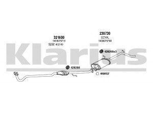 KLARIUS 820092E išmetimo sistema 
 Išmetimo sistema -> Išmetimo sistema, visa