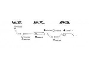 VENEPORTE 370013 išmetimo sistema 
 Išmetimo sistema -> Išmetimo sistema, visa