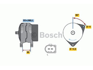 BOSCH 0 124 525 125 kintamosios srovės generatorius 
 Elektros įranga -> Kint. sr. generatorius/dalys -> Kintamosios srovės generatorius
504 2041 73