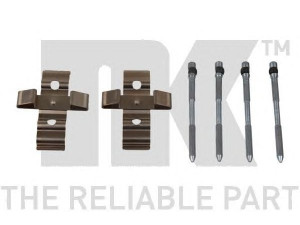 NK 79101848 priedų komplektas, diskinių stabdžių trinkelės 
 Stabdžių sistema -> Diskinis stabdys -> Stabdžių dalys/priedai