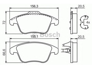 BOSCH 0 986 494 169 stabdžių trinkelių rinkinys, diskinis stabdys 
 Techninės priežiūros dalys -> Papildomas remontas
1379971, 1427386, 1432363, 1437761