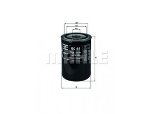 KNECHT OC 44 alyvos filtras 
 Techninės priežiūros dalys -> Techninės priežiūros intervalai
82430832, 00050705704, 81331180007