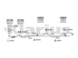 KLARIUS 930911E išmetimo sistema 
 Išmetimo sistema -> Išmetimo sistema, visa