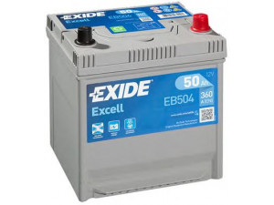 EXIDE EB504 starterio akumuliatorius; starterio akumuliatorius 
 Elektros įranga -> Akumuliatorius
01579A105K, E3710050C0, 01579A105K