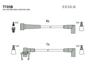 TESLA T705B uždegimo laido komplektas 
 Kibirkšties / kaitinamasis uždegimas -> Uždegimo laidai/jungtys
7700746401, 7700749826