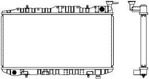 SAKURA  Automotive 1341-0242 radiatorius, variklio aušinimas